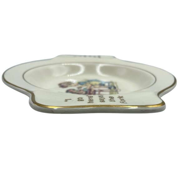 Vintage International Silver Co Baby Feeding Dish By Salem China Co - Picture 16 of 16